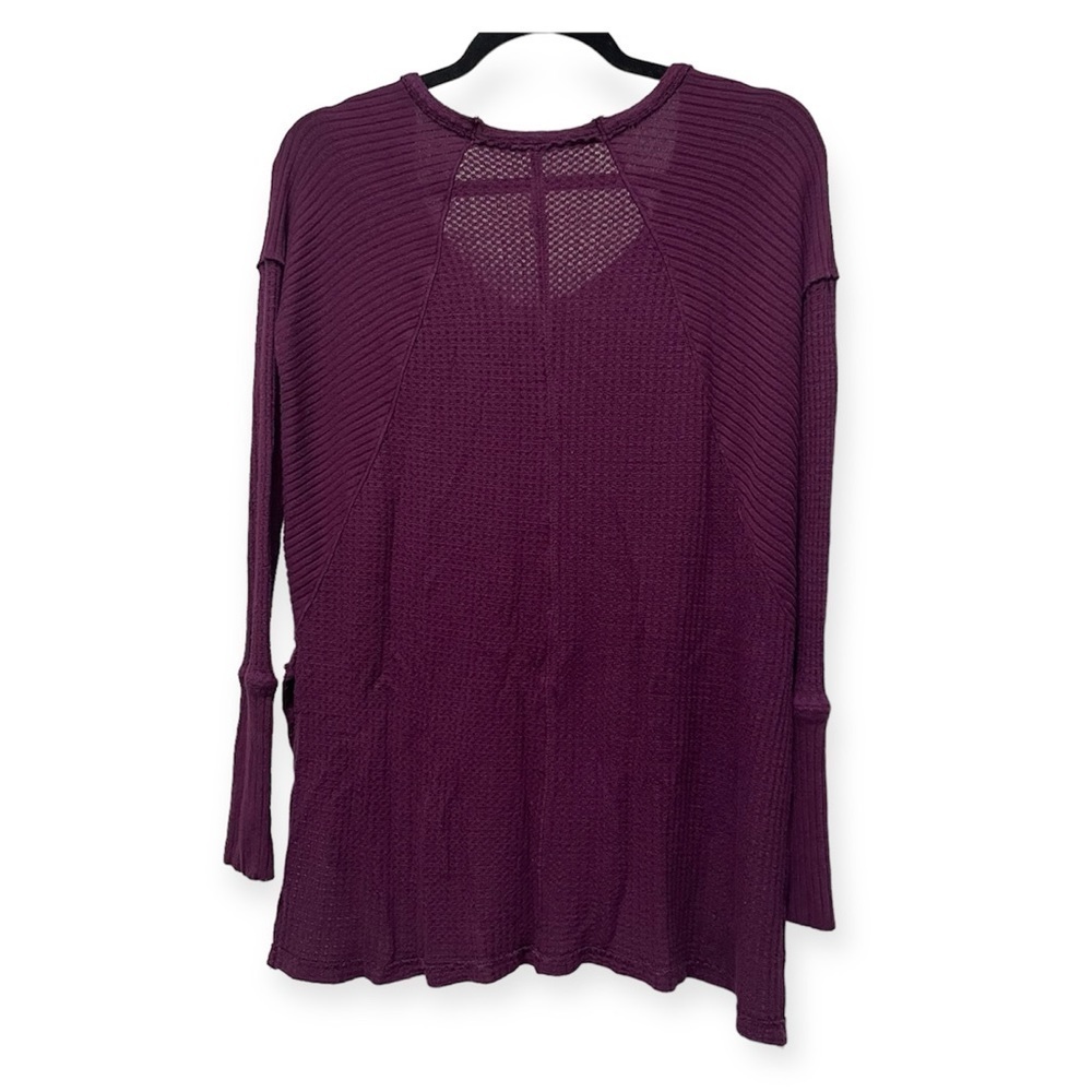 Free People Ventura Thermal Top Shirt Pullover Purple Violet Size XSmall - Picture 4 of 10